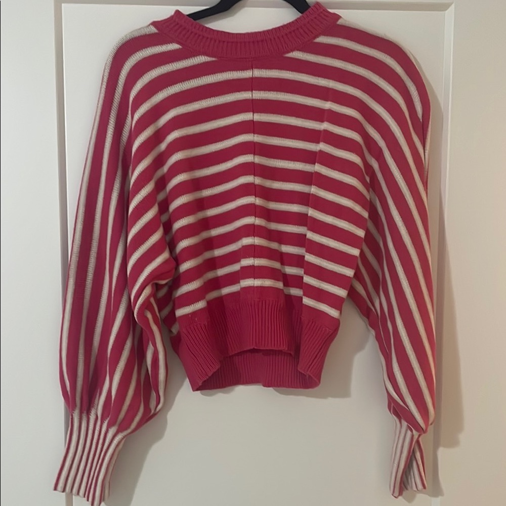 Vestique Pink Striped Sweater